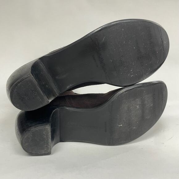 Stuart Weitzman Brown Suede Tall Knee High Heeled Boots Chocolate US 7.5 - Picture 8 of 11